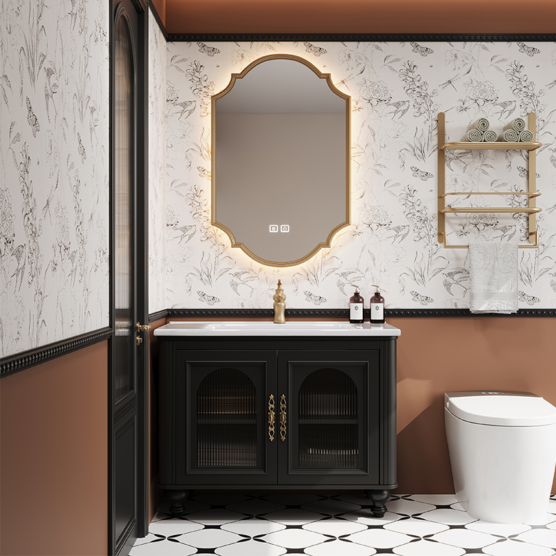 French Retro Bathroom Cabinet  - огляд і ціна Home Bathroom Vanity Combo