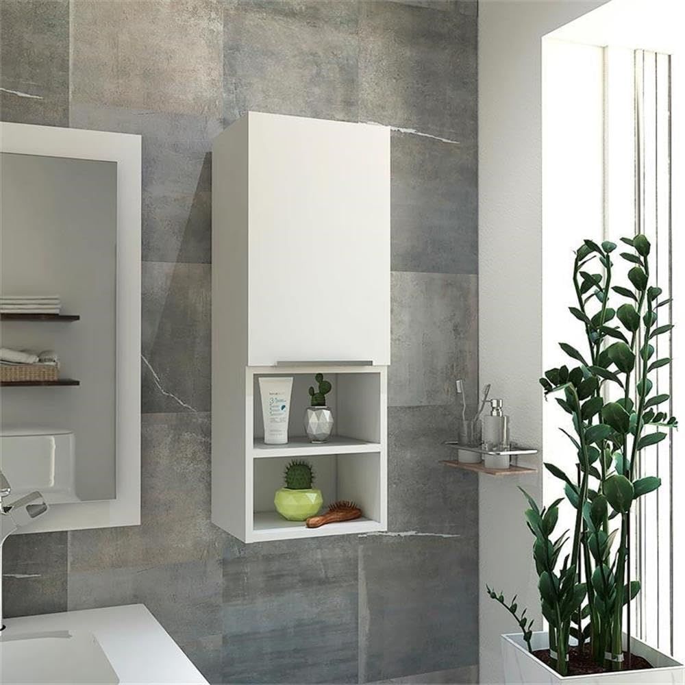 Single-Door Bathroom Cabinet w - огляд і ціна Home Essentials Bathroom Cabinet