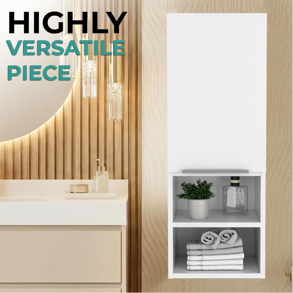 Single-Door Bathroom Cabinet w - огляд і ціна Home Essentials Bathroom Cabinet
