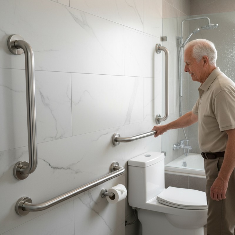 Multiple Sizes Stainless Steel - огляд і ціна Home Bathroom Grab Bar