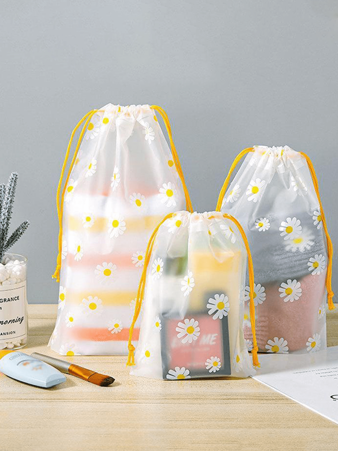 2pcs Portable Drawstring Mesh  - огляд і ціна Home Essentials Bathroom Organizer