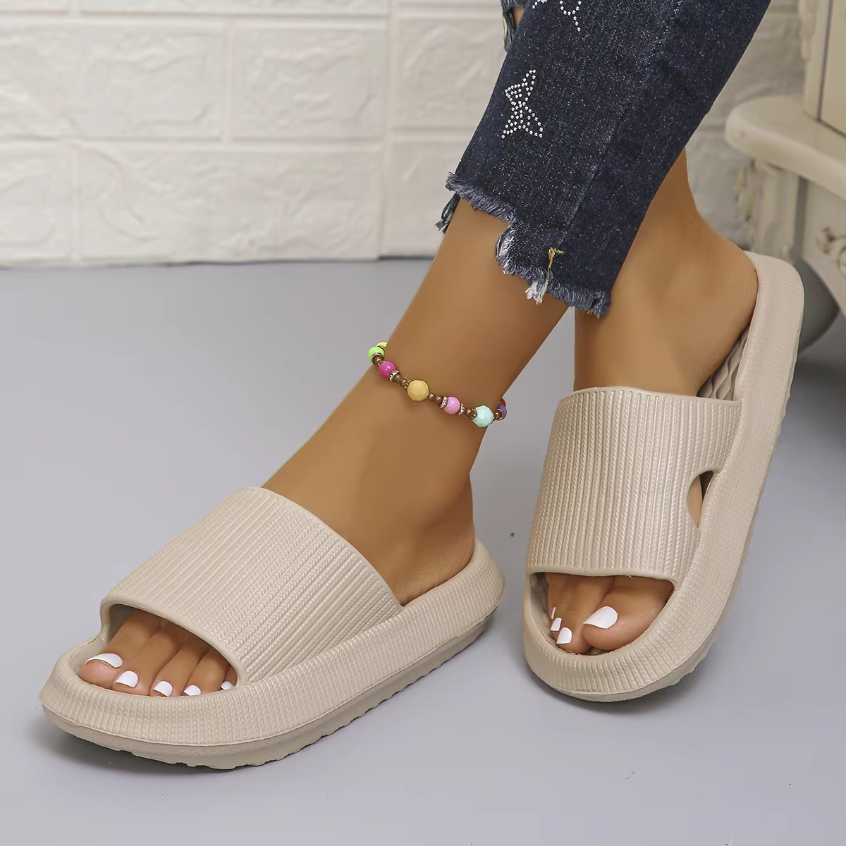 Thick Bottom Cloud Slippers Wo - огляд і ціна Home Bath