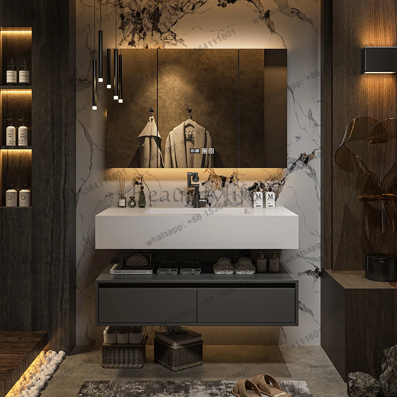 ljy Mirror Storage Bathroom Ca - огляд і ціна Home Bathroom Vanity Combo