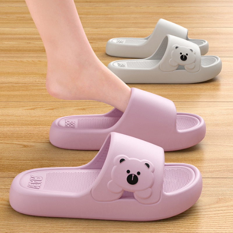 Slippers Bathroom Cartoon Bear - огляд і ціна Home Bath