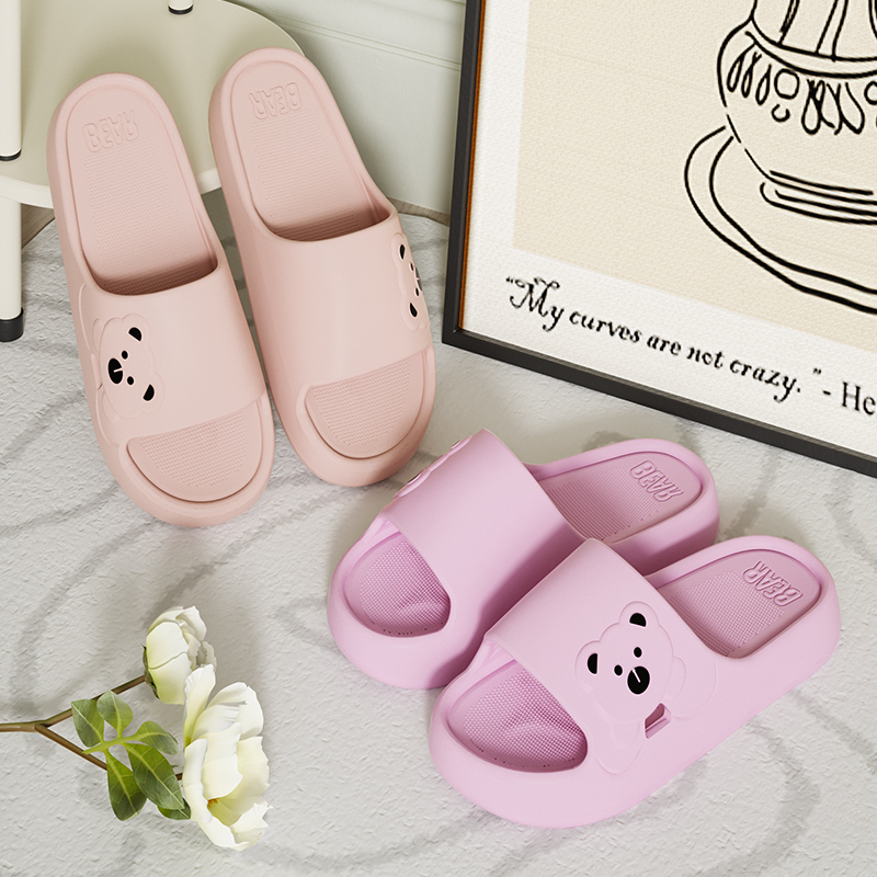 Slippers Bathroom Cartoon Bear - огляд і ціна Home Bath