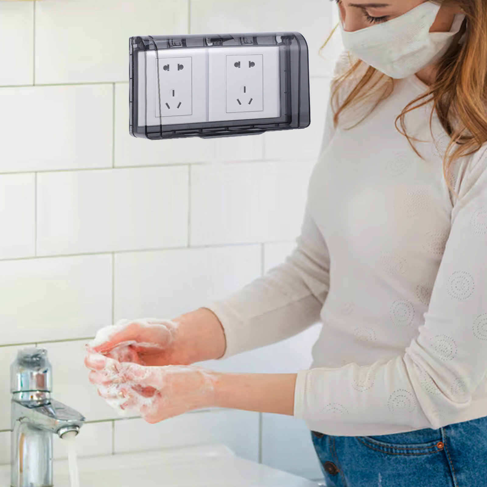 Home Three-Gang Waterproof Soc - огляд і ціна Home Outlet Bathroom