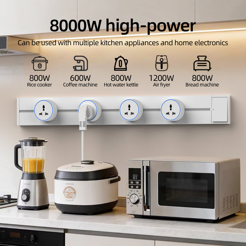 Track Rail Socket EU UK FR Kor - огляд і ціна Home Outlet Bathroom