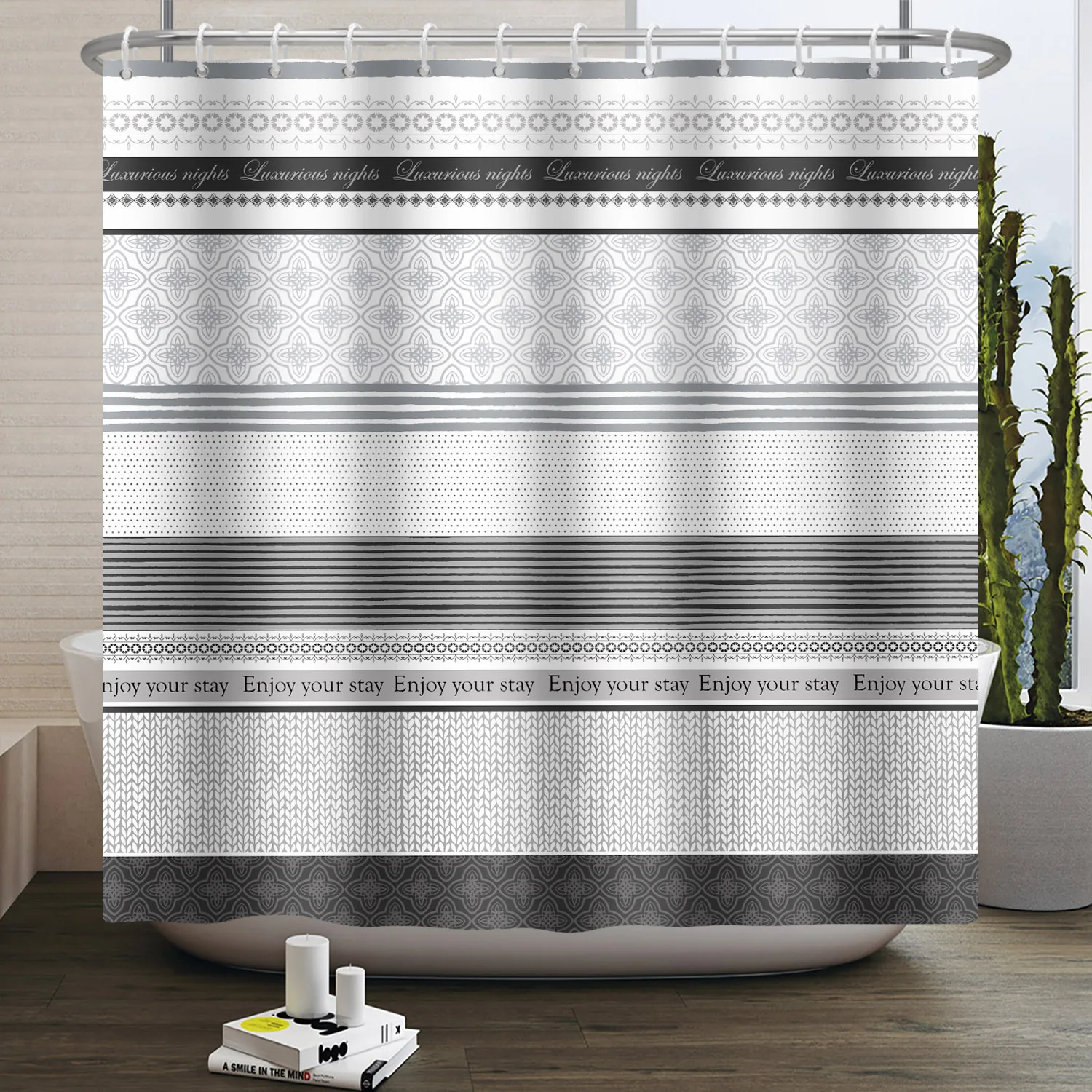 Simple Line Pattern Shower Cur - огляд і ціна Home Bathroom Partition