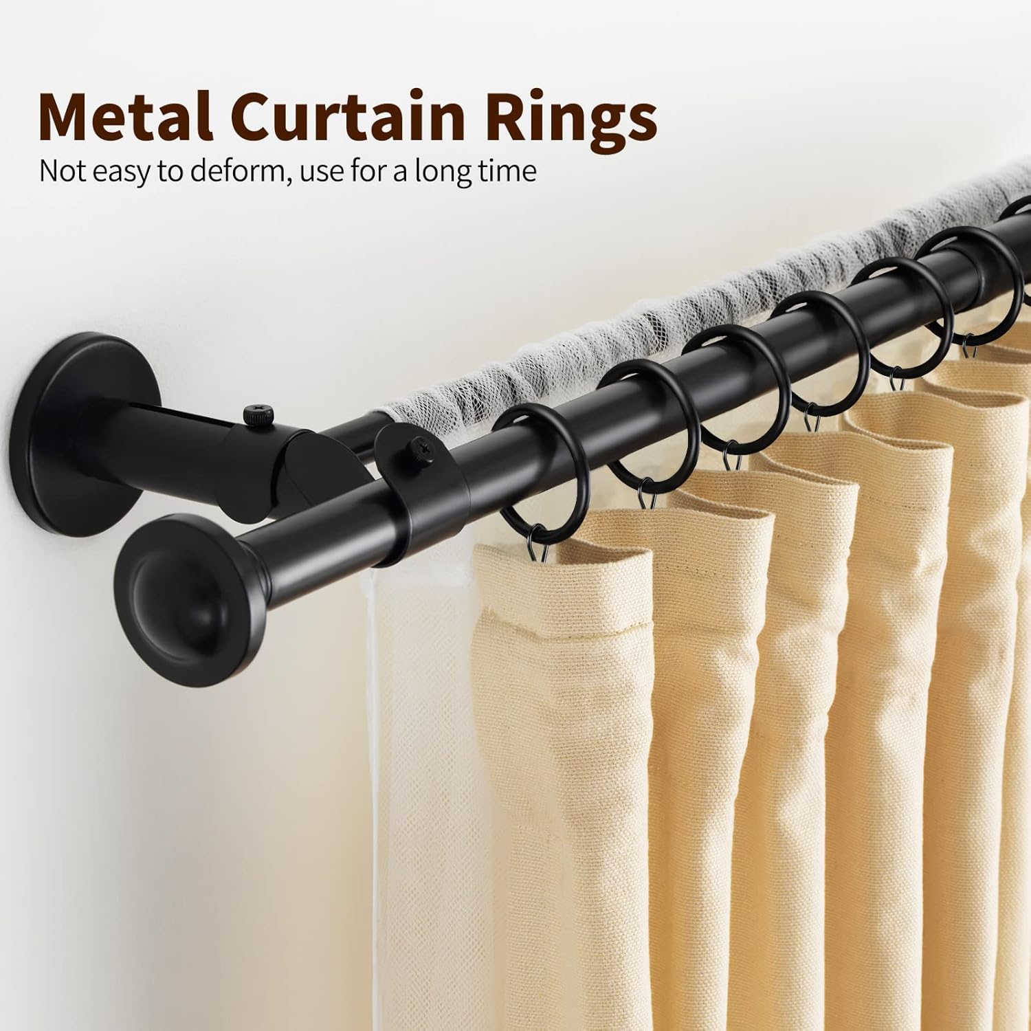 Metal Curtain Rod Clip with Ri - огляд і ціна Home Center Bathroom Accessories
