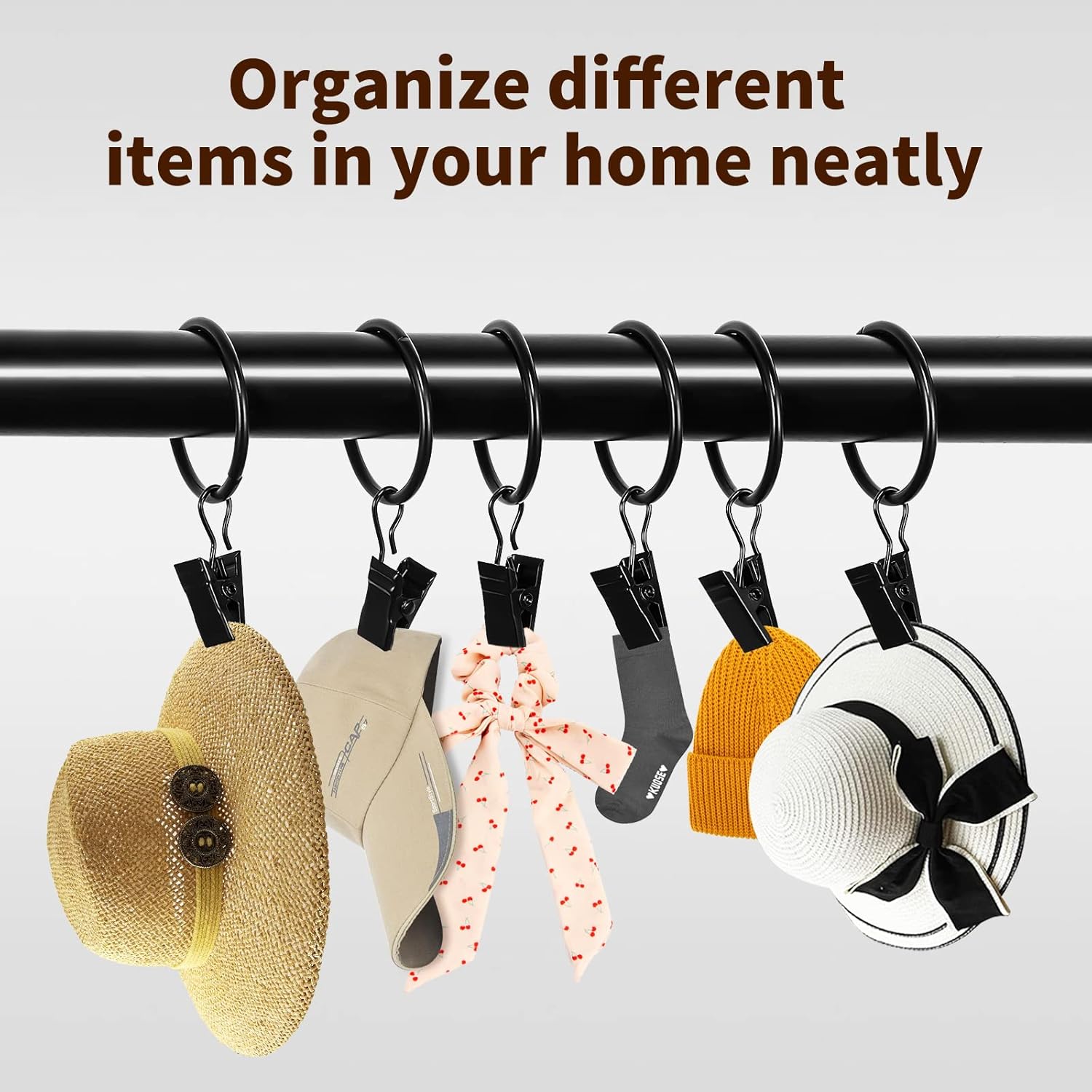 Metal Curtain Rod Clip with Ri - огляд і ціна Home Center Bathroom Accessories
