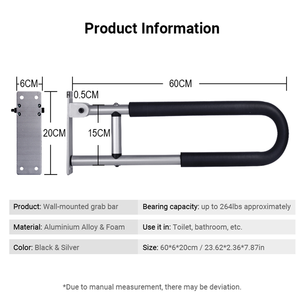 Handrail for Toilet Anti-Fall  - огляд і ціна Home Bathroom Grab Bar