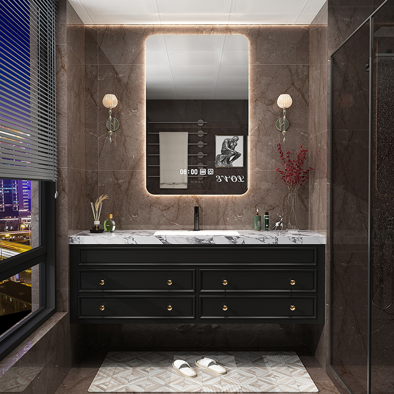 Rustic Retro Bathroom Cabinet  - огляд і ціна Home Bathroom Vanity Combo