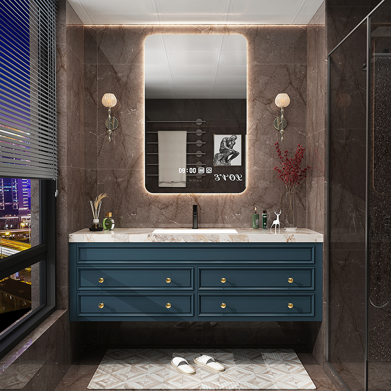 Rustic Retro Bathroom Cabinet  - огляд і ціна Home Bathroom Vanity Combo