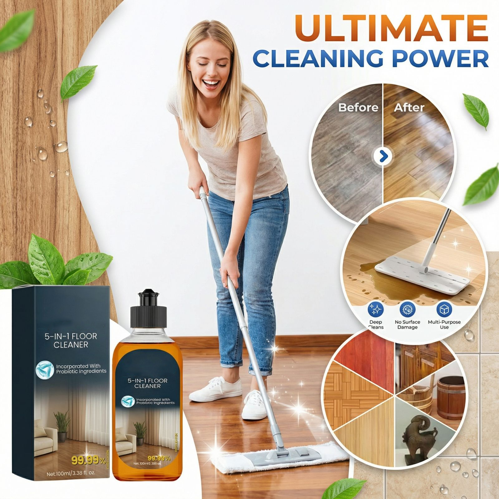 100ml Efficient Cleaning Agent - огляд і ціна Home Bathroom Cleaning