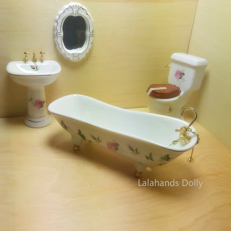 4pcs/set Dollhouse Mini Creati - огляд і ціна Home Bathroom Furniture