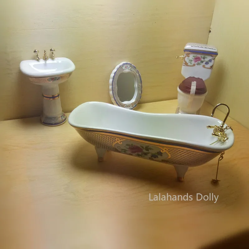 4pcs/set Dollhouse Mini Creati - огляд і ціна Home Bathroom Furniture