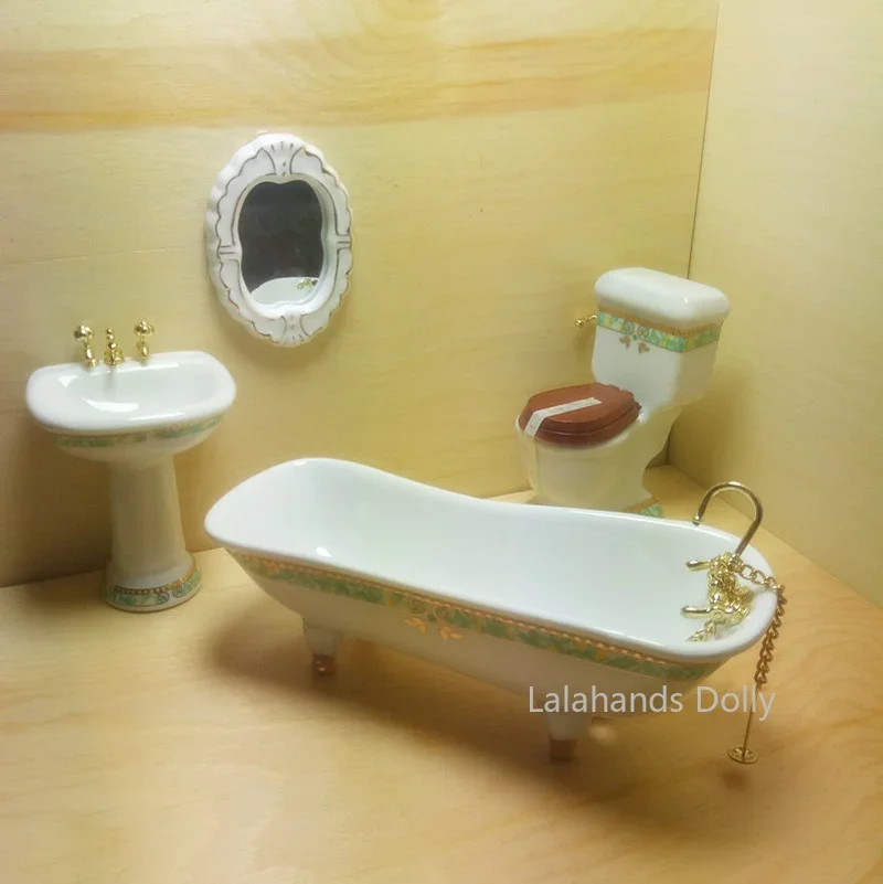 4pcs/set Dollhouse Mini Creati - огляд і ціна Home Bathroom Furniture